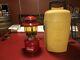 Vintage Red Coleman 200A Lantern Yellow Glass & Yellow Case 7/1967 Very Nice