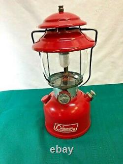 Vintage Red Coleman 200a Lantern Dated 11-71-excellent Condition