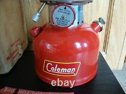 Vintage Red Coleman Lantern 200A 7/1960 Untested