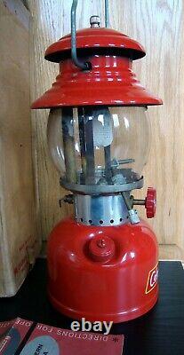 Vintage Red Coleman Lantern 200A 7/1960 Untested