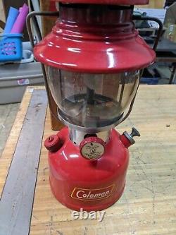 Vintage Red Coleman Lantern 200A Dated 1/59 With Box Untested