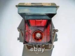 Vintage Red/Green Glass Ship Oil Lamp Marine Lantern Antique Beach Decor