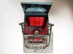 Vintage Red/Green Glass Ship Oil Lamp Marine Lantern Antique Beach Decor