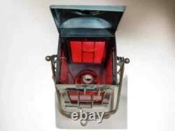 Vintage Red/Green Glass Ship Oil Lamp Marine Lantern Antique Nautical Beach Deco