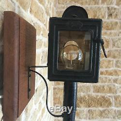 Vintage Retro Antique Sconce Wall Light French Coach Lantern Carriage