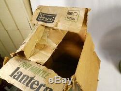 Vintage SEARS COLEMAN LANTERN Avocado febuary 1974 with box