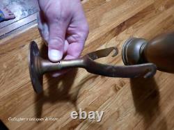 Vintage SHERWOODS Nautical Brass Weighted Gimbal Oil Lamp Birmingham England