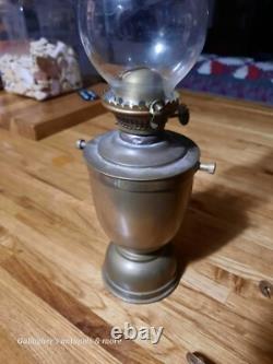 Vintage SHERWOODS Nautical Brass Weighted Gimbal Oil Lamp Birmingham England
