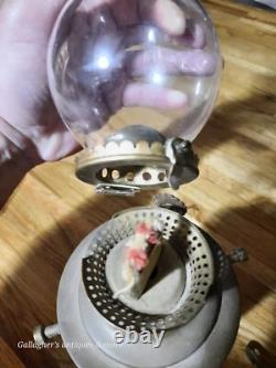 Vintage SHERWOODS Nautical Brass Weighted Gimbal Oil Lamp Birmingham England
