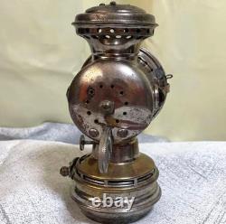 Vintage SOLAR Brass Bicycle Lantern Oil Lamp Bike Headlight Antique