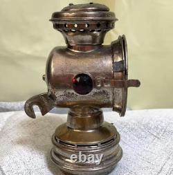 Vintage SOLAR Brass Bicycle Lantern Oil Lamp Bike Headlight Antique