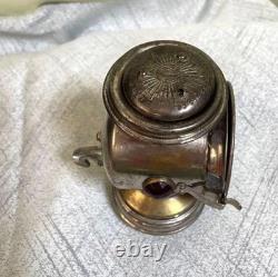 Vintage SOLAR Brass Bicycle Lantern Oil Lamp Bike Headlight Antique