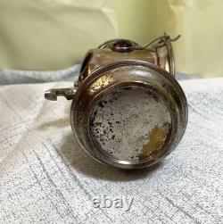 Vintage SOLAR Brass Bicycle Lantern Oil Lamp Bike Headlight Antique