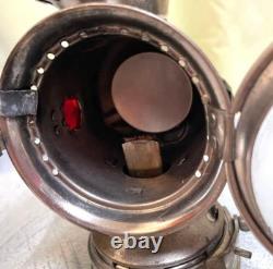 Vintage SOLAR Brass Bicycle Lantern Oil Lamp Bike Headlight Antique