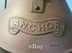Vintage Salvaged Brass Large Anchor Lantern
