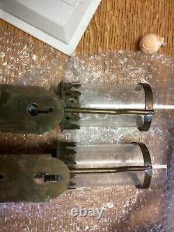 Vintage Scarce GNR Brass Ship Boat Wall Lamps Lanterns / Sconces