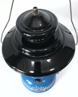 Vintage Sears 3/69 Blue Black Big Hat Gas Lantern 476.72213 ORIG GLOBE Coleman