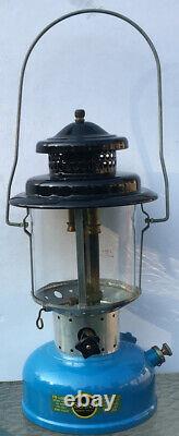 Vintage Sears Coleman Blue Double Mantle Lantern 6-1965