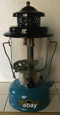 Vintage Sears Coleman Blue Double Mantle Lantern 6-1965