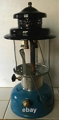 Vintage Sears Coleman Blue Double Mantle Lantern 6-1965