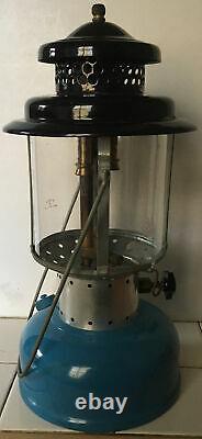 Vintage Sears Coleman Blue Double Mantle Lantern 6-1965