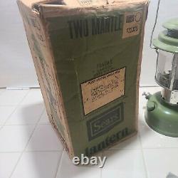 Vintage Sears Lantern Avocado Green #72325 Dated 6/75 Original Box