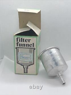 Vintage Sears No. 0 Lantern Filter Funnel New In Box NIB Coleman Stove