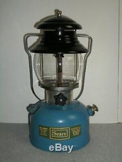 Vintage Sears Single Mantle Lantern Model 476.72211 dated 5/1968 with Orig. Globe