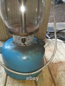 Vintage Sears camping lantern model 476.74550, like Coleman made in 9 of 1966