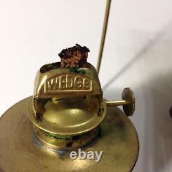 Vintage Sherwood Wedge Hanging Ship's Lantern Brimingham England Brass