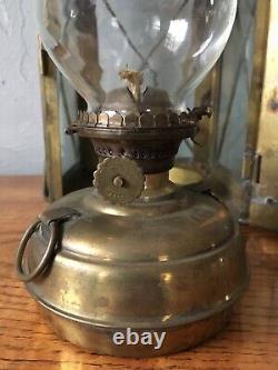 Vintage Ship Chandlers Brass Lantern ROBB MOORE & NEILL Glasgow Cardiff London