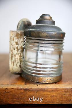 Vintage Ship Light Lantern Brass Bronze Antique Nautical Marine porch gothic