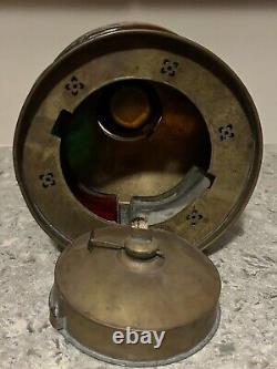 Vintage Ships Light Port & Starboard Oil Kerosene Rare 5 Lens Marine Lantern