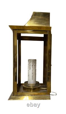 Vintage Solid Brass Pagoda Outdoor Wall Lantern Sconse Light