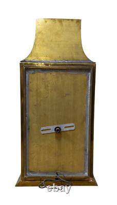 Vintage Solid Brass Pagoda Outdoor Wall Lantern Sconse Light