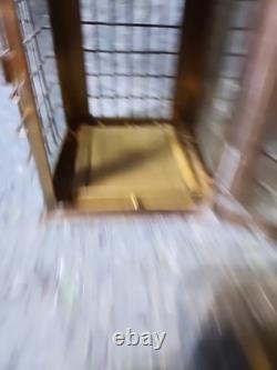 Vintage Solid Caged Nautical Brass/Glass Oil Ship Lantern WEDGE