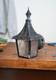 Vintage Storybook Tudor Gothic Lantern Porch Light Fixture Witch Hat Lamp Black
