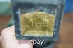 Vintage Storybook Tudor Gothic Lantern Porch Light Fixture Witch Hat Lamp Black
