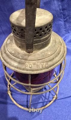 Vintage Super Rare Antique NYPD Lantern By Handlan Co New York City Police PDNYC