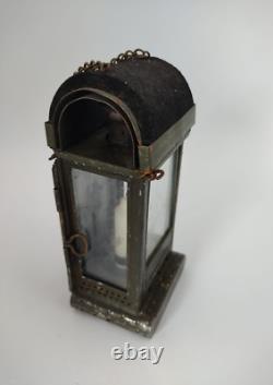 Vintage Swiss Army Dismountable Lantern with Candles WW1 1900 Infantry