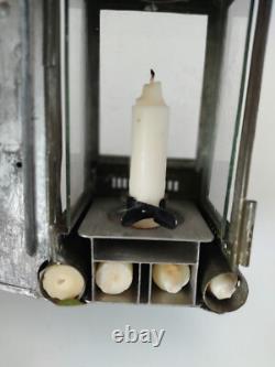 Vintage Swiss Army Dismountable Lantern with Candles WW1 1900 Infantry