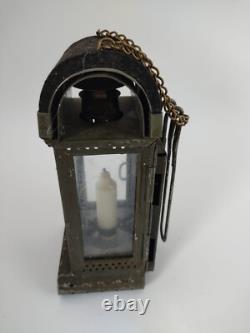 Vintage Swiss Army Dismountable Lantern with Candles WW1 1900 Infantry