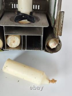 Vintage Swiss Army Dismountable Lantern with Candles WW1 1900 Infantry