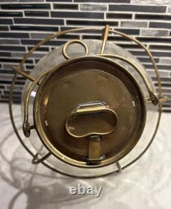 Vintage TUNG WOO Hong Kong Onion Ship Lantern Brass Copper Glass Oil Maritime