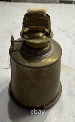 Vintage TUNG WOO Hong Kong Onion Ship Lantern Brass Copper Glass Oil Maritime