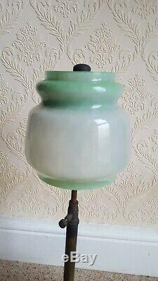 Vintage Tilley TL106 Pork Pie Table Lamp with Glass Shade