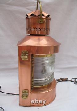 Vintage Toplicht Nautical Dock Light Electric Lantern Corded Hanging/table Lamp