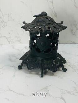 Vintage Toro Japanese Old Lantern with Candlestick