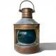Vintage Tung Woo Ship Lantern Brass Maritime Oil Lamp w Burner Hong Kong