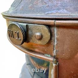 Vintage Tung Woo Ship Lantern Brass Maritime Oil Lamp w Burner Hong Kong